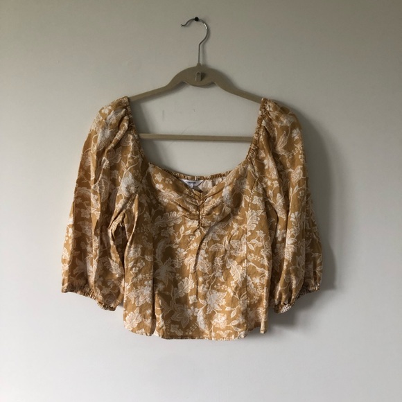 Signature Reitmans Floral Linen Blend Blouse | Size L - Picture 2 of 7